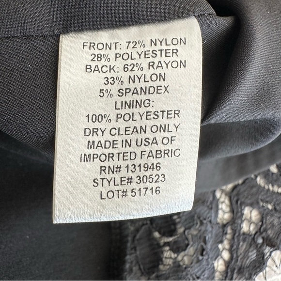 Jude Connally Black Lace Front Sleeveless Top Size S - Picture 7 of 7